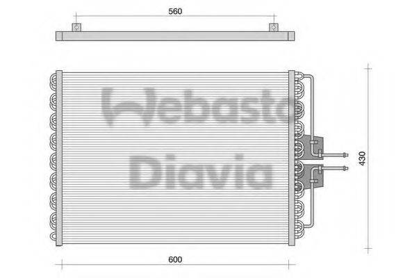 WEBASTO 82D0225061A Конденсатор, кондиціонер