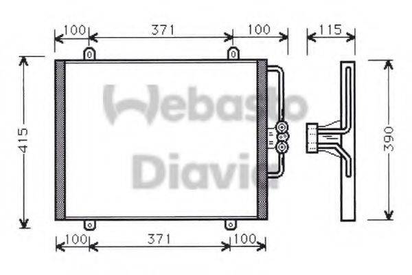 WEBASTO 82D0225065B Конденсатор, кондиціонер