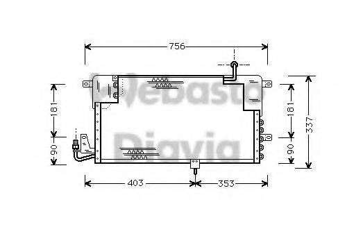 WEBASTO 82D0225144A Конденсатор, кондиціонер