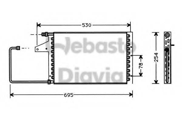 WEBASTO 82D0225156A Конденсатор, кондиціонер