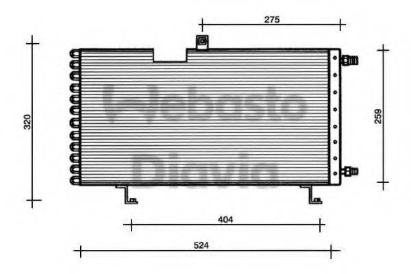 WEBASTO 82D0225175A Конденсатор, кондиціонер