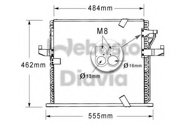 WEBASTO 82D0225186A Конденсатор, кондиціонер