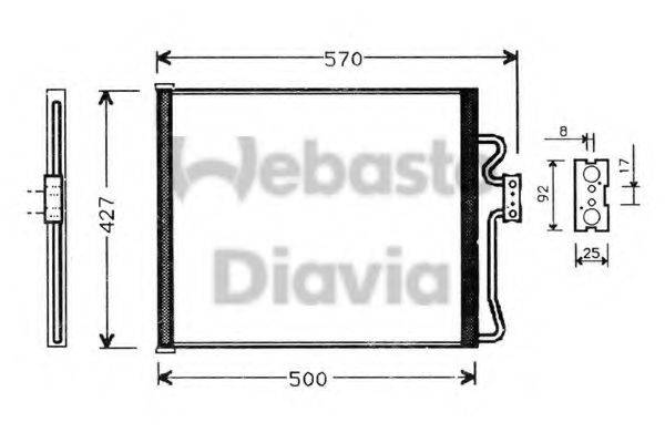 WEBASTO 82D0225187A Конденсатор, кондиціонер