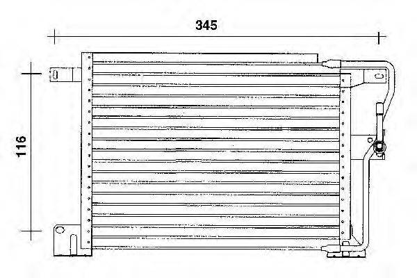 WEBASTO 82D0225207A Конденсатор, кондиціонер