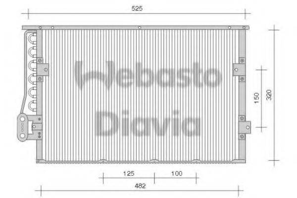 WEBASTO 82D0225234A Конденсатор, кондиціонер