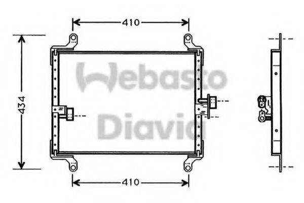 WEBASTO 82D0225261A Конденсатор, кондиціонер