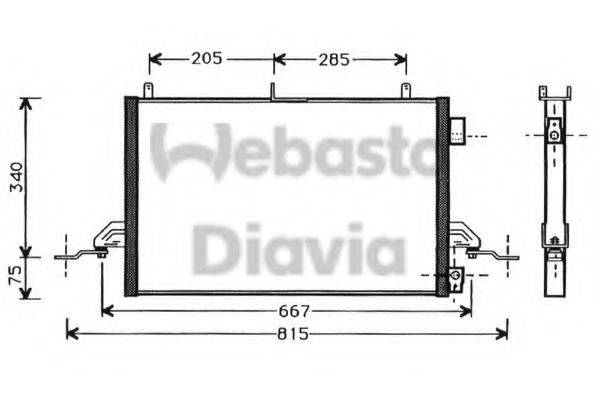 WEBASTO 82D0225276A Конденсатор, кондиціонер