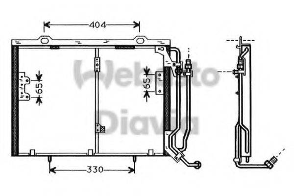 WEBASTO 82D0225328A Конденсатор, кондиціонер