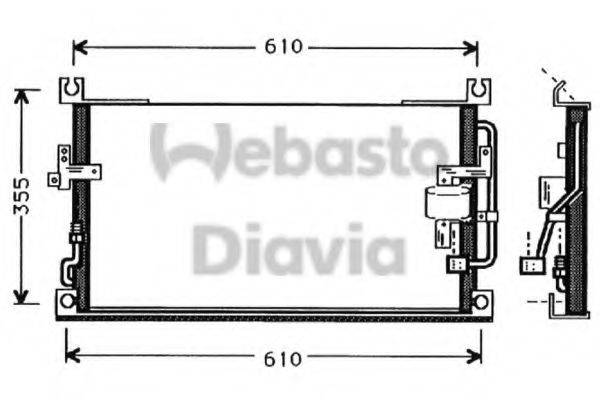 WEBASTO 82D0225337A Конденсатор, кондиціонер