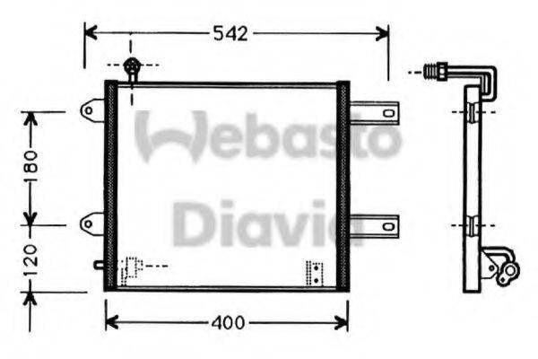 WEBASTO 82D0225373A Конденсатор, кондиціонер