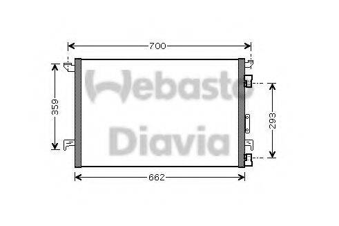 WEBASTO 82D0225463A Конденсатор, кондиціонер