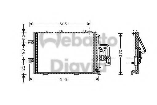 WEBASTO 82D0225477A Конденсатор, кондиціонер