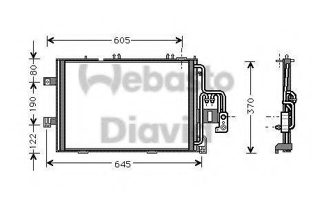 WEBASTO 82D0225495A Конденсатор, кондиціонер