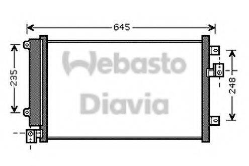 WEBASTO 82D0225518A Конденсатор, кондиціонер