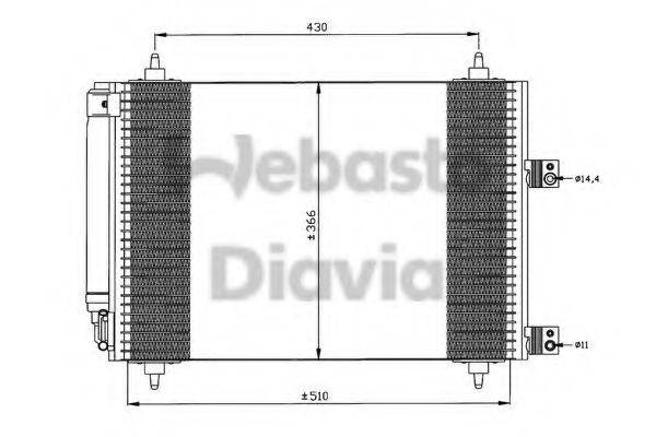 WEBASTO 82D0225537A Конденсатор, кондиціонер