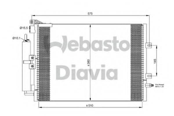 WEBASTO 82D0225675A Конденсатор, кондиціонер