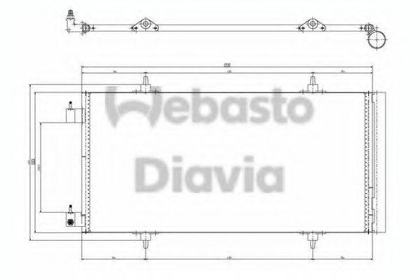 WEBASTO 82D0225637A Конденсатор, кондиціонер