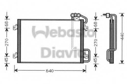 WEBASTO 82D0226115MA Конденсатор, кондиціонер