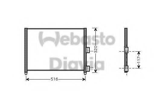 WEBASTO 82D0226178MA Конденсатор, кондиціонер