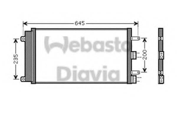 WEBASTO 82D0226222MA Конденсатор, кондиціонер