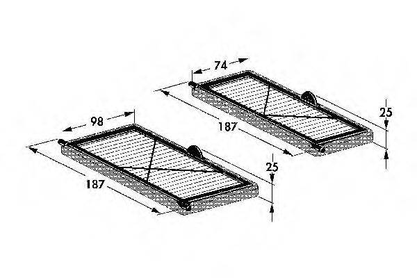 WEBASTO 82D0325060A Фільтр, повітря у внутрішньому просторі