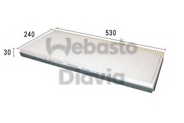 WEBASTO 82D0325161A Фільтр, повітря у внутрішньому просторі