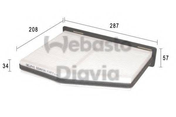 WEBASTO 82D0325174A Фільтр, повітря у внутрішньому просторі