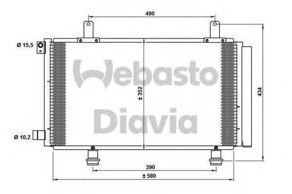 WEBASTO 82D0225695A Конденсатор, кондиціонер