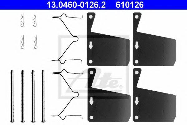 ATE 13046001262 Комплектуючі, колодки дискового гальма