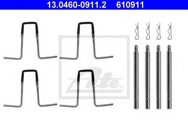 ATE 13046009112 Комплектуючі, колодки дискового гальма