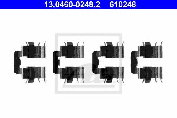 ATE 13046002482 Комплектуючі, колодки дискового гальма