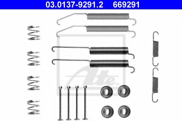 ATE 03013792912 Комплектуючі, гальмівна колодка