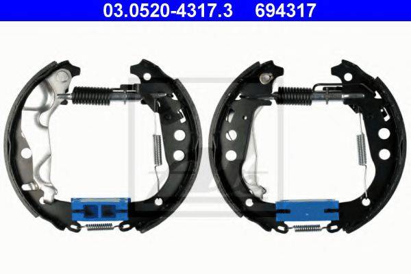 ATE 03052043173 Комплект гальмівних колодок