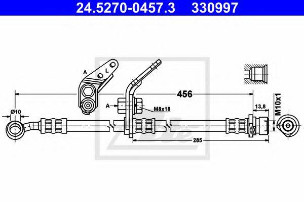 ATE 24527004573 Гальмівний шланг