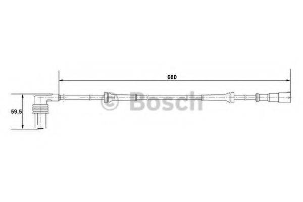 BOSCH 0265001220 Датчик, частота обертання колеса