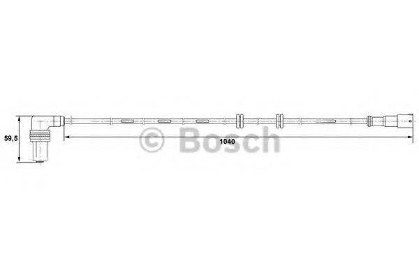 BOSCH 0265001232 Датчик, частота обертання колеса