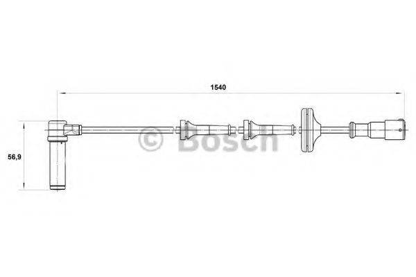 BOSCH 0265004012 Датчик, частота обертання колеса