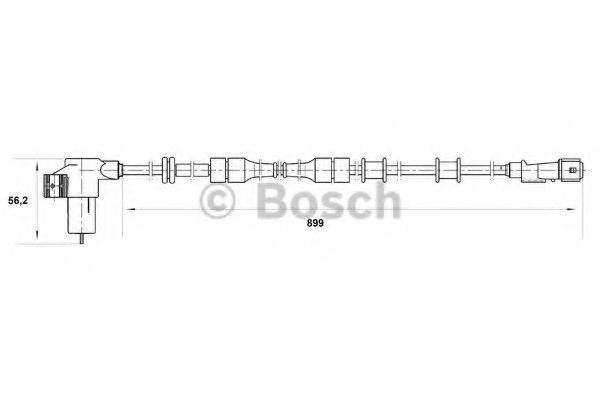 BOSCH 0265006207 Датчик, частота обертання колеса