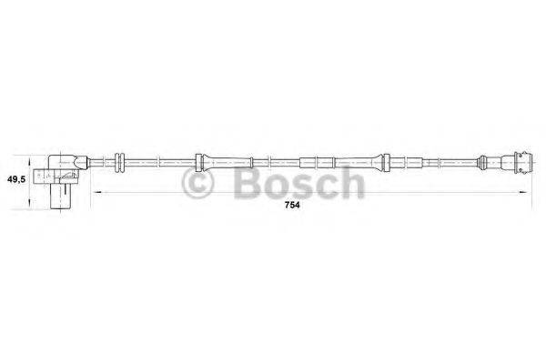 BOSCH 0265006294 Датчик, частота обертання колеса