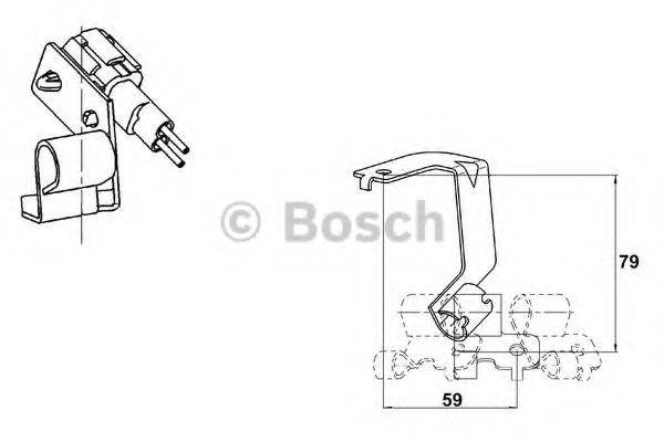 BOSCH 0265006670 Датчик, частота обертання колеса