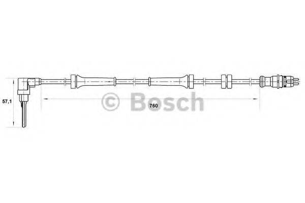 BOSCH 0265007024 Датчик, частота обертання колеса