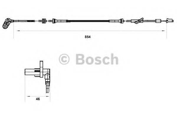 BOSCH 0265007552 Датчик, частота обертання колеса