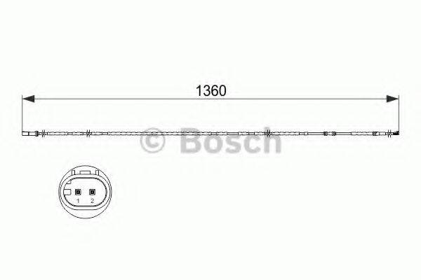 BOSCH 1987473518 Сигналізатор, знос гальмівних колодок