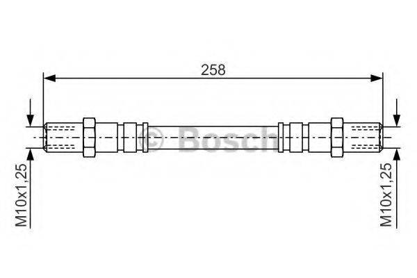 BOSCH 1987476192 Гальмівний шланг