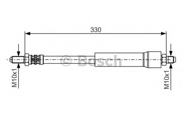 BOSCH 1987476381 Гальмівний шланг