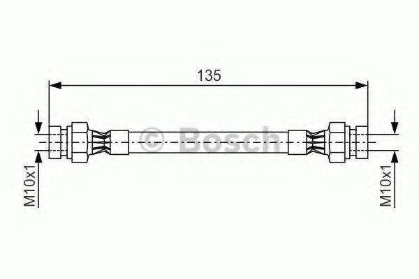 BOSCH 1987476400 Гальмівний шланг