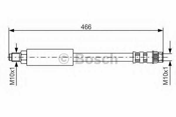 BOSCH 1987476492 Гальмівний шланг