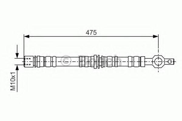BOSCH 1987476498 Гальмівний шланг