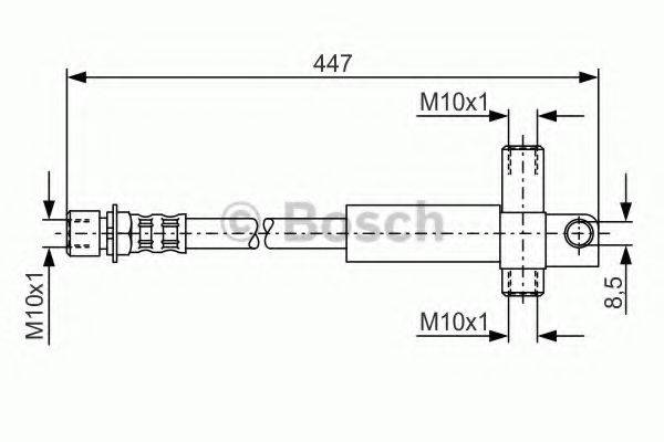 BOSCH 1987476614 Гальмівний шланг