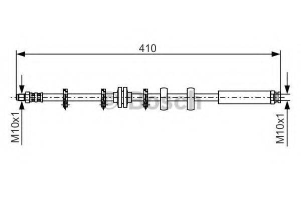 BOSCH 1987476639 Гальмівний шланг